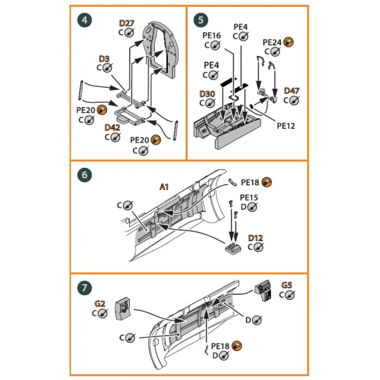 Clear Prop CPA72017 - 1/72 A5M Claude (all versions) PE parts interior for CP