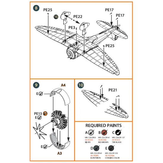 Clear Prop CPA72017 - 1/72 A5M Claude (all versions) PE parts interior for CP