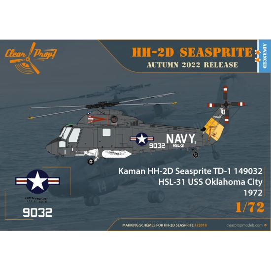 Clear Prop CP72018 - 1/72 HH-2D Seasprite plastic model kit