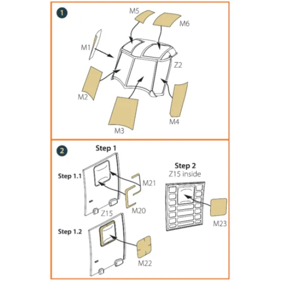 Clear Prop CPA72069 - 1/72 UH-2C SEASPRITE for painting mask