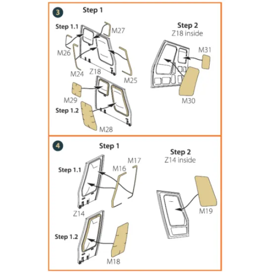 Clear Prop CPA72070 - 1/72 HH-2D SEASPRITE for CP kit painting mask