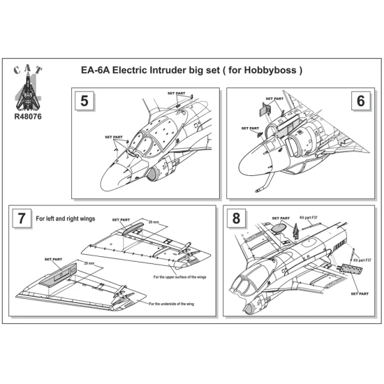 CAT4-R48076 - 1/48 - EA-6A Electric Intruder big set ( for Hobbyboss )