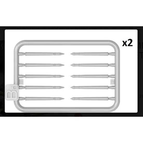 Miniart 35402 - 1/35 - 7 5cm Pak40 Ammo Boxes With Shells Set 2 Model Kit