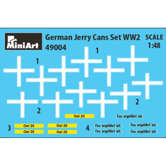 Miniart 49004 - 1/48 - German Jerry Cans Ww2 Model Kit