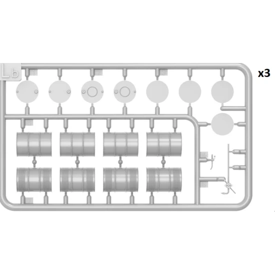 Miniart 49007 - 1/48 - Fuel Oil Drums 1930 50s Model Kit