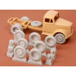 Sbs 48036 1/48 Kfz 385 Wheel Set Late 8 Bolt Type For Italeri Tamiya Opel Blitz Kit Resin Model