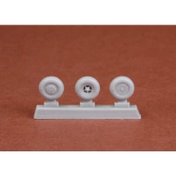 Sbs 48069 1/48 De Havilland Dh 82a Tiger Moth Wheelset For Airfix Kit Resin Model Kit