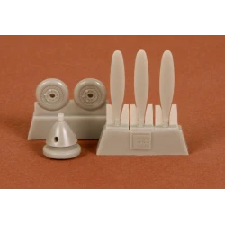 Sbs 72007 1/72 P 39q N Propeller Set And Main Wheels For Academy Kit Resin Model