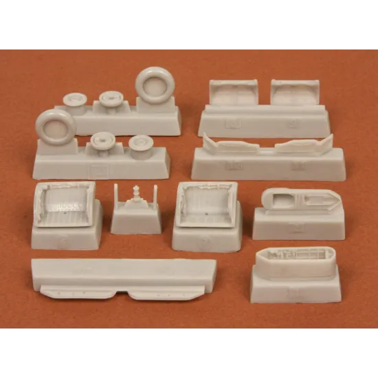 Sbs 72008 1/72 Mig 21bis Wheel Bays And Wheels For Zvezda Kit Resin Model