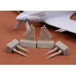 Sbs 72010 1/72 Spitfire F Mk 22 Exhaust Gun Barrels For Airfix Kit Resin Model