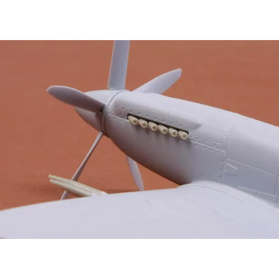 Sbs 72010 1/72 Spitfire F Mk 22 Exhaust Gun Barrels For Airfix Kit Resin Model