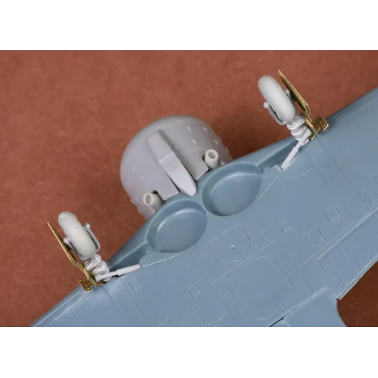 Sbs 72061 1/72 P 51 Fiat G 50 Bis Undercarriage Set For Fly Kit Resin White Metal Pe Model