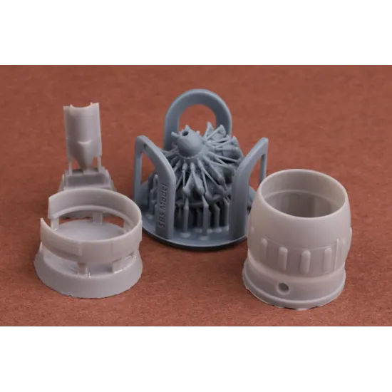 Sbs 72075 1/72 Bloch Mb 151 152 Engine With Cowling Set For Dora Wings Resin 3d Printed Model
