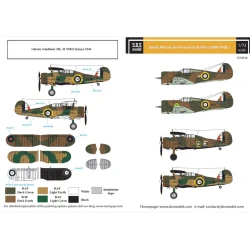 Sbs D72036 1/72 South African Air Force In East Africa Ww Ii Vol I Decal Model Kit