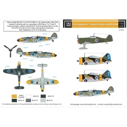 Sbs D72042 1/72 Eino Luukkanen Finland S Top Ace Ww Ii Vol Iii Decal Model