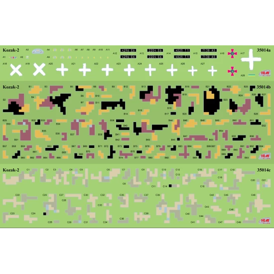 Icm 35014 1/35 Kozak 2 Ukrainian Armored Vehicle Mrap Class Plastic Model Kit