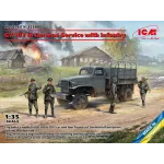 Icm 35588 1/35 G7107 In German Service With Infantry Vehicle Model Kit