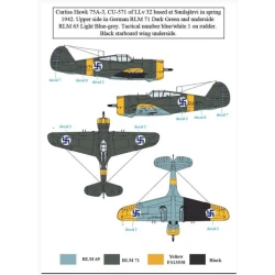 Sbs D48018 1/48 Curtiss Hawk 75a In Finnish Service Decals Model