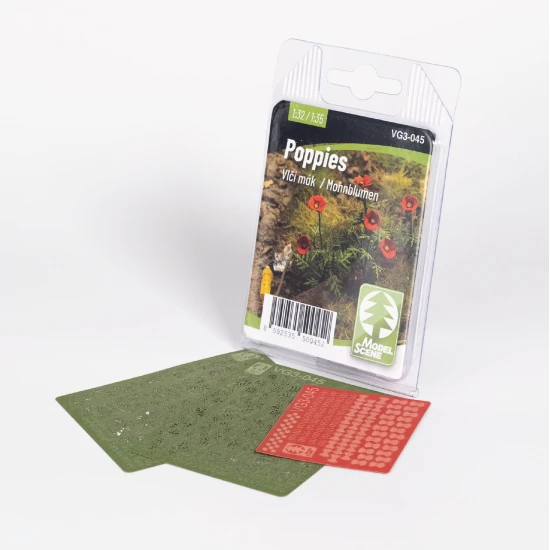Model Scene Vg3-045 1/32-1/35 Poppies Diorama Upgrade Accessories Coloured Paper