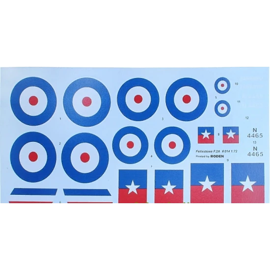 Roden 014 1/72 Felixstowe F. 2a Late Fighter Scale Model Kit