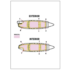 Ask M48001 1/48 Painting Mask For Su-27k Sea Flanker / Su-33 Flanker D Minibase