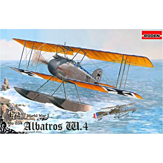 Roden 034 1/72 Albatros D.iii Oeffag S153 Wwi Scale Plastic Model Airplane