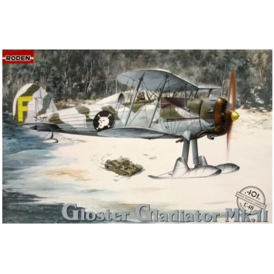 Roden 401 1/48 Gloster Gladiator Mk.ii German Fighter-biplane Wwi 1938