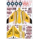 Cat4-d48007 1/48 Vought F8d Crusader Decal For Aircraft