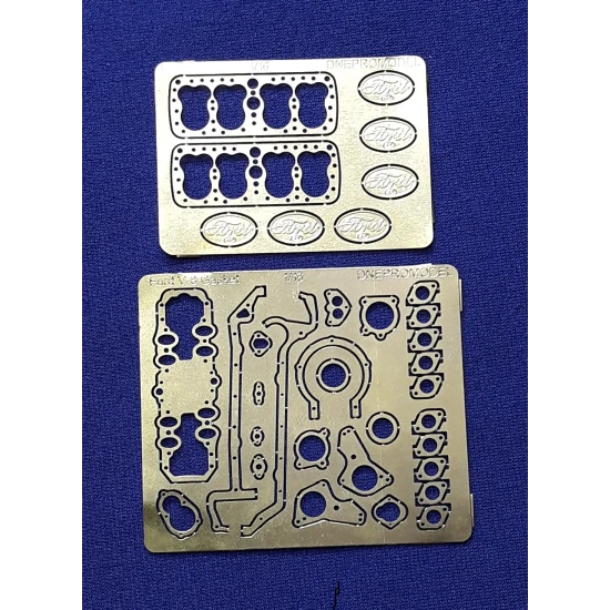 Dnepro Model 1636 1/16 Ford V8 85 Hp Flathead Disassembled Engine Gasket 21 Stud