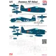 Cta Models 053 1/72 Decal Grumman F6f Hellcat Usn, Faa, Japan, Aeronavale, Uruguay