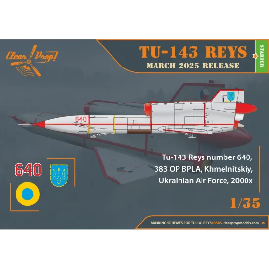 Clear Prop 3505 1/35 Tu-143 Reys Photo Reconnaissance
