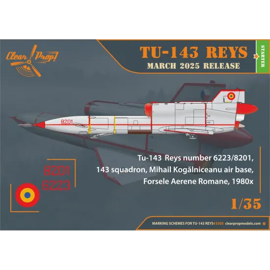Clear Prop 3505 1/35 Tu-143 Reys Photo Reconnaissance