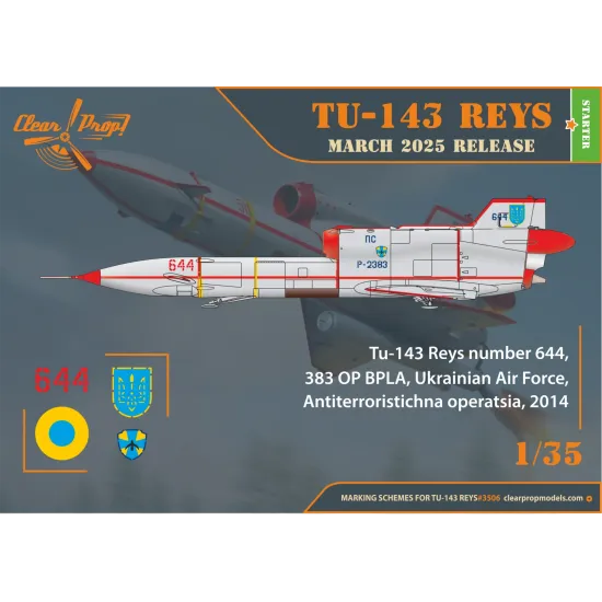 Clear Prop 3506 1/35 Tu-143 Reys Television Reconnaissance