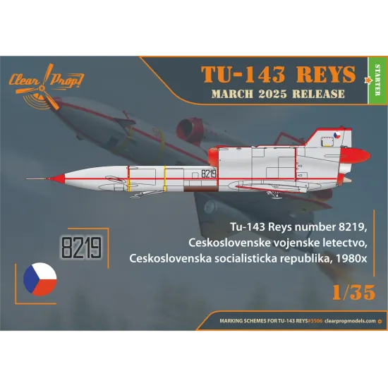 Clear Prop 3506 1/35 Tu-143 Reys Television Reconnaissance