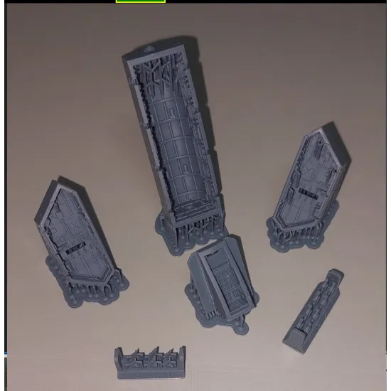 Amp 1407 1/144 Bomb Bay And Chassis Niches For B-21, Resin Parts