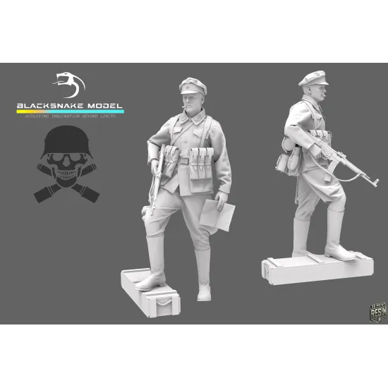 Black Snake Waffen-01 1/35 Untersturmfuhrer Waffen Resin Figure Kit
