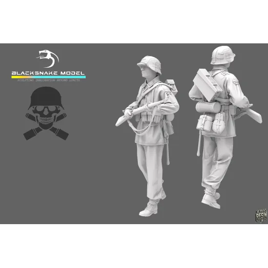 Black Snake Waffen-06 1/35 German Waffen Soldier Resin Figure Kit