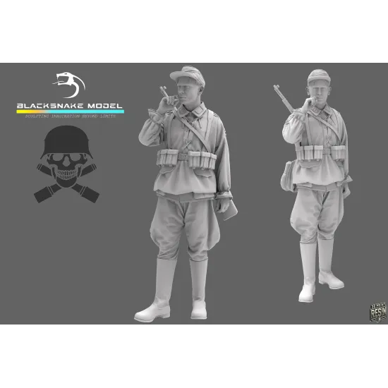 Black Snake Waffen-13 1/35 German Waffen Soldier Resin Figure Kit