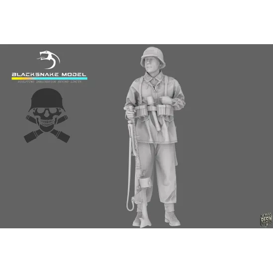 Black Snake Waffen-14 1/35 German Waffen Soldier Resin Figure Kit