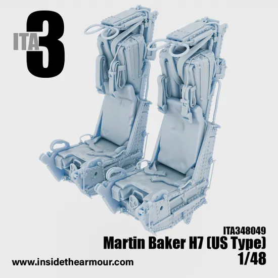 Inside The Armor Ita348069 1/48 Martin Baker H7 Seats For Usn Phantoms 2 Seats