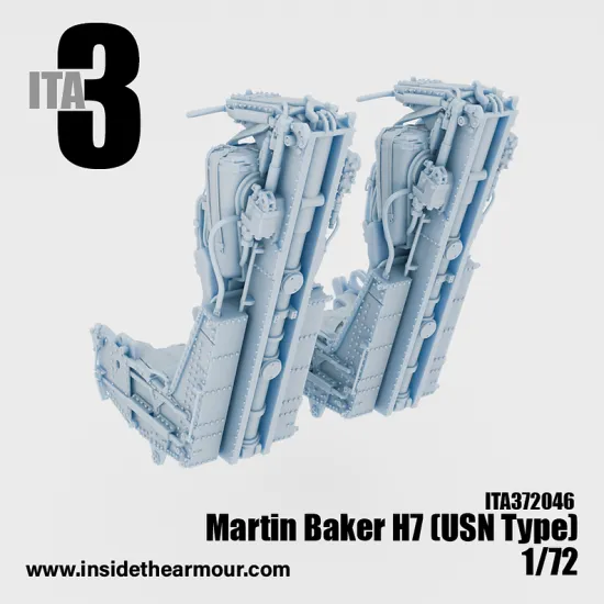 Inside The Armor Ita372046 1/72 Martin Baker H7 Seats For Usn Phantoms 2 Seats
