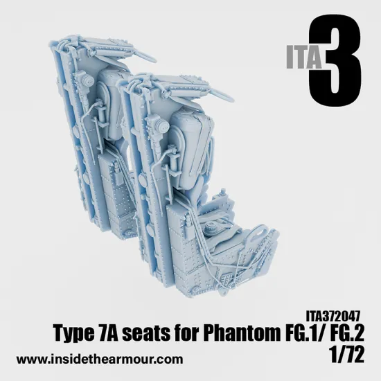 Inside The Armor Ita372047 1/72 Martin Baker Type 7a Seats For Fg.1 Fg,2