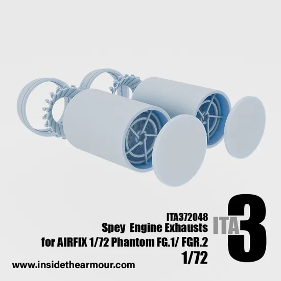 Inside The Armor Ita372048 1/72 Spey Engine Exhausts For Airfix Phantom Fg.1 Or Fgr.2