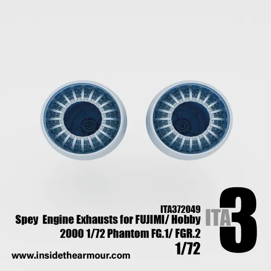 Inside The Armor Ita372049 1/72 Spey Engine Exhausts For Fujimi Phantom Fg.1 Or Fgr.2