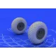 Brassin Aircraft B-17G Wheels for Revell 1/72 Eduard 672011