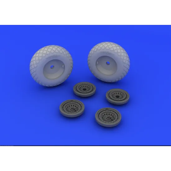 Brassin Aircraft B-17G Wheels for Revell 1/72 Eduard 672011