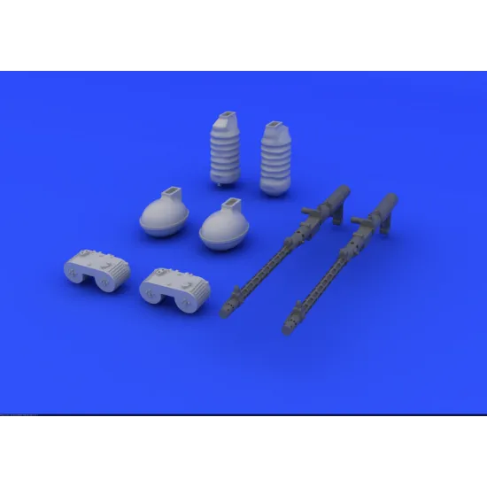 Brassin MG 15 gun (2 pcs.), for Eduard kit 1/48 Eduard 648085