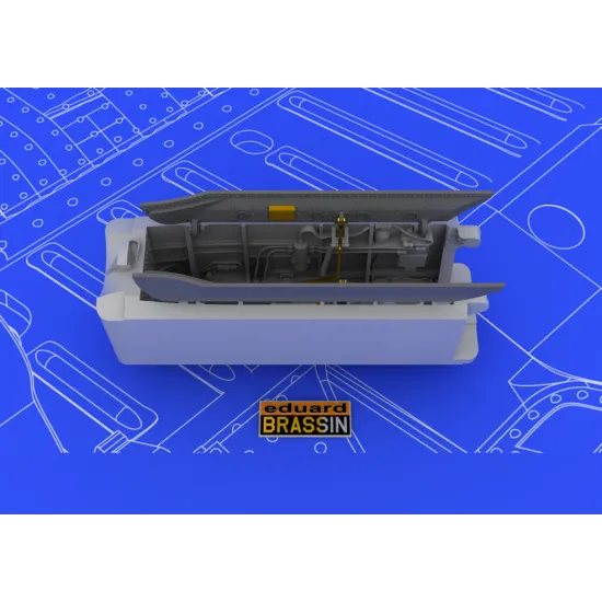 Brassin 1/48 MiG-21 wheel wells, for Eduard kit 1/48 EDUARD 648049