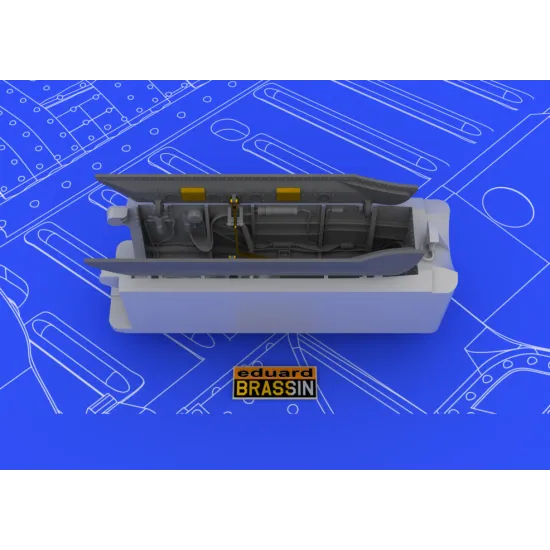 Brassin 1/48 MiG-21 wheel wells, for Eduard kit 1/48 EDUARD 648049