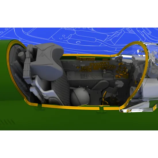 Brassin 1/48 MiG-21BIS interior, for Eduard kit 1/48 EDUARD 648050